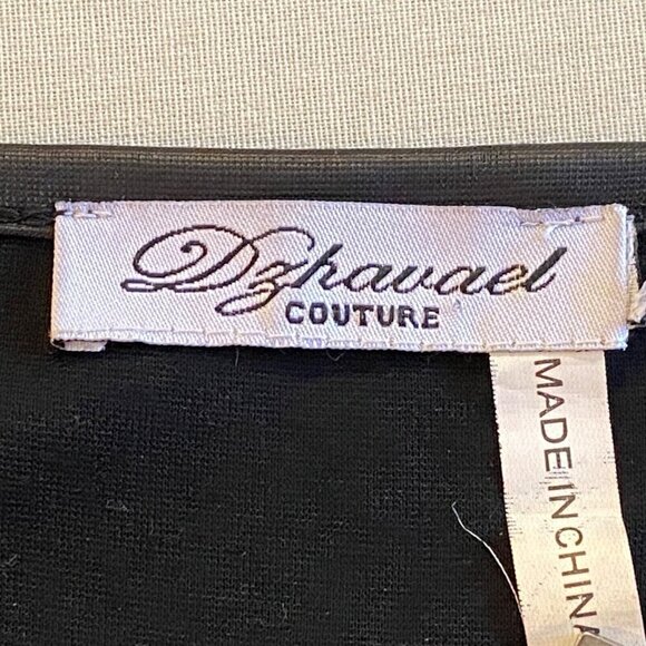 Dzhavael Couture Jacket Art To Wear Black Long Sleeve Full Zip Womens Size M - Picture 8 of 10